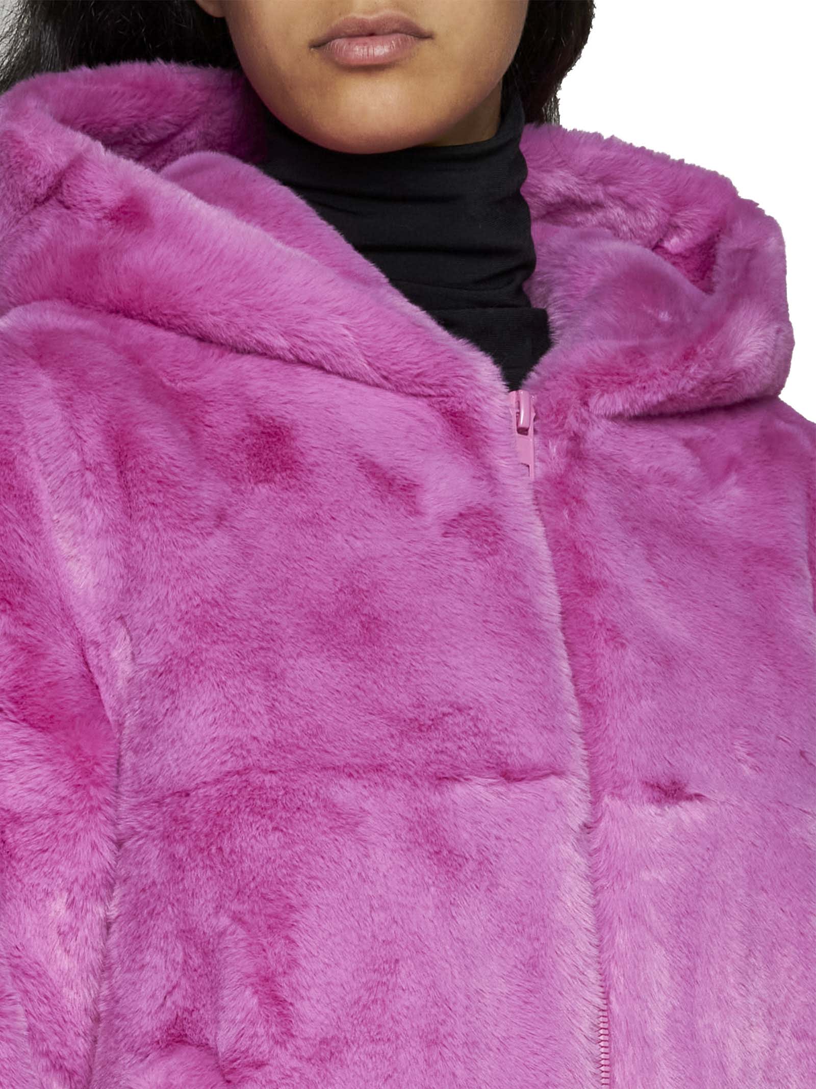 Shop Apparis Jacket In Sugar Pink