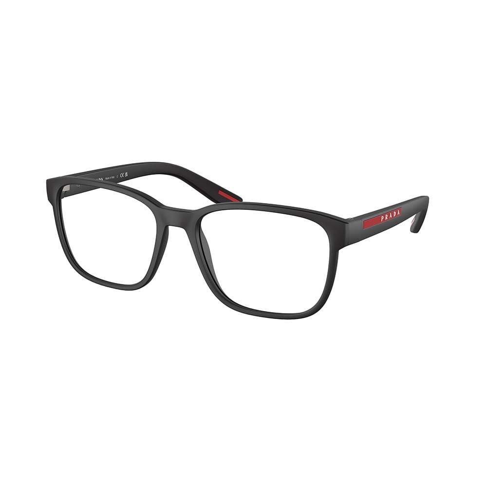 Prada 56mm Rectangular Optical Glasses In Dg01o1
