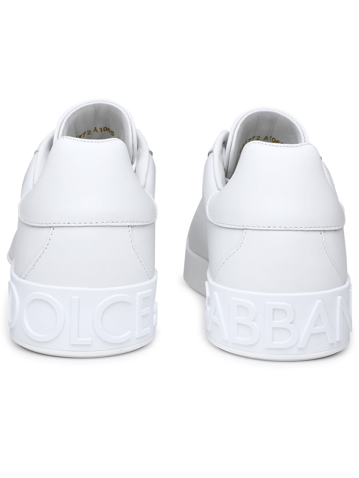Shop Dolce & Gabbana Portofino White Leather Sneakers