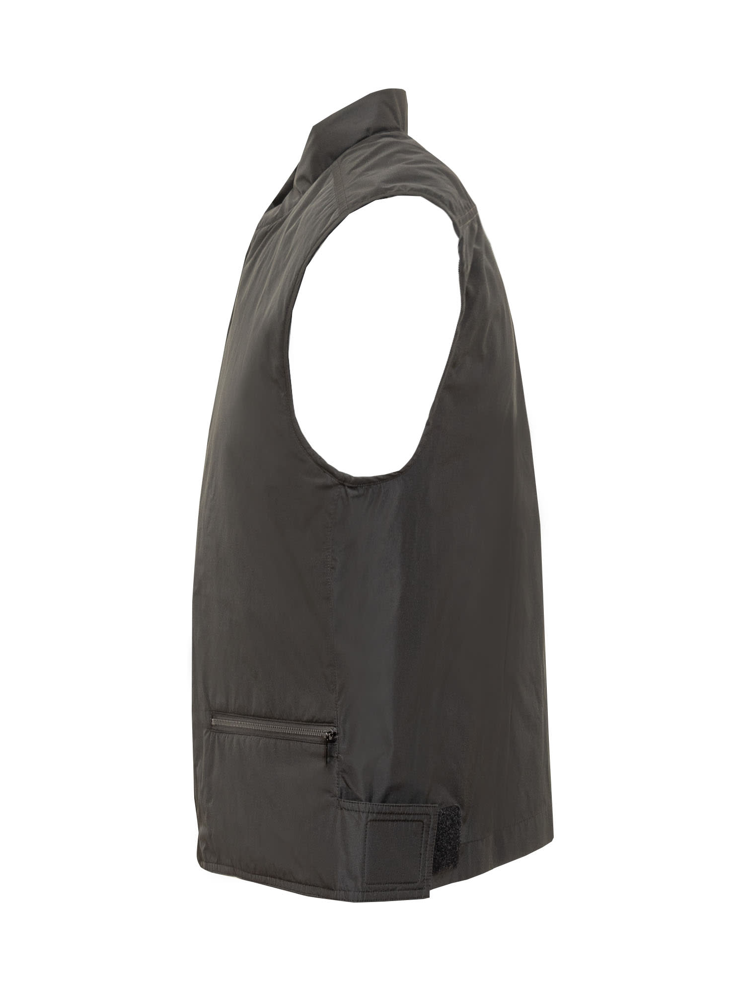 Shop Ferragamo Vest With Logo In Nero