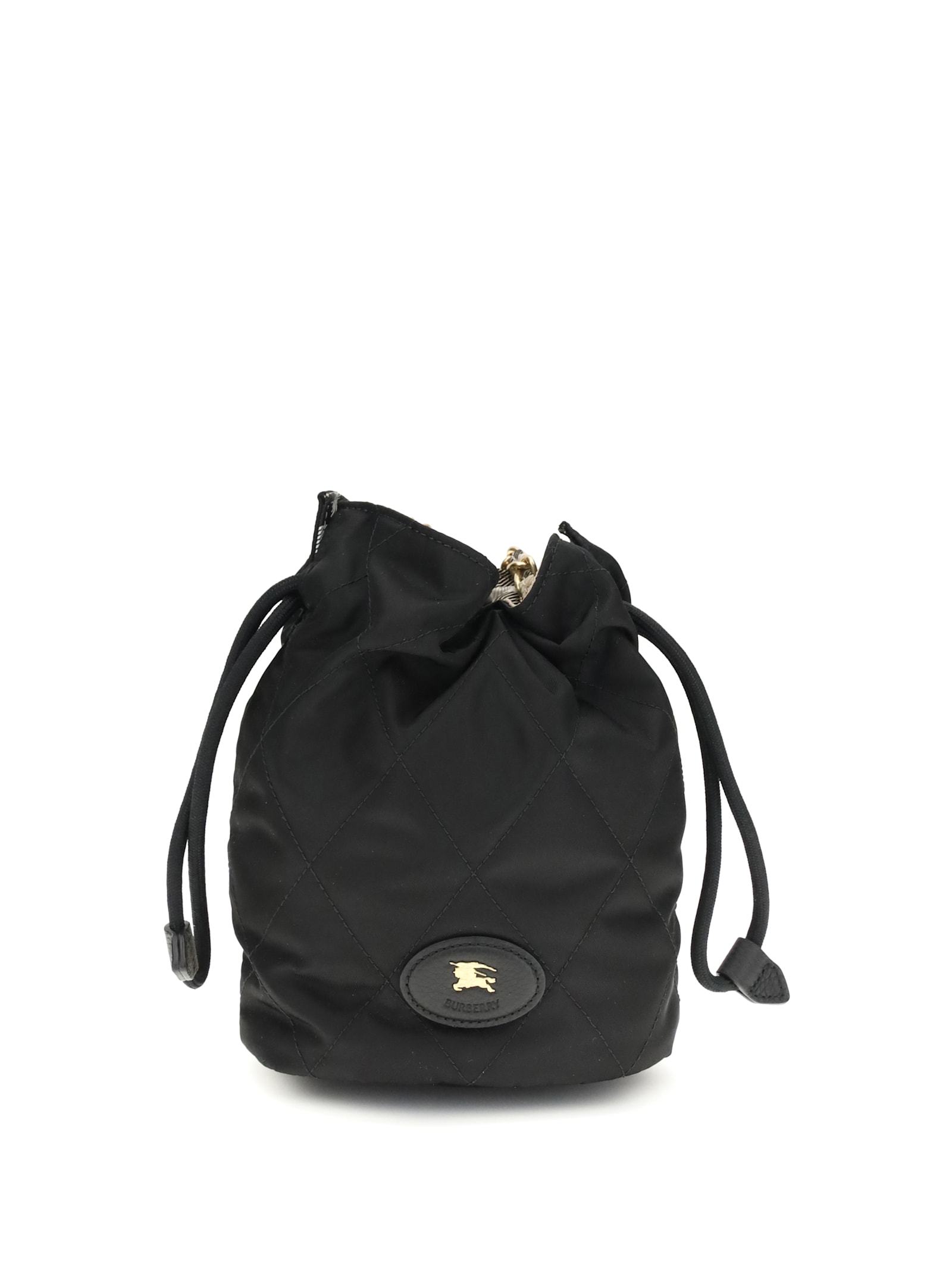 Burberry Women Horseshoe Bucket Bag In Black