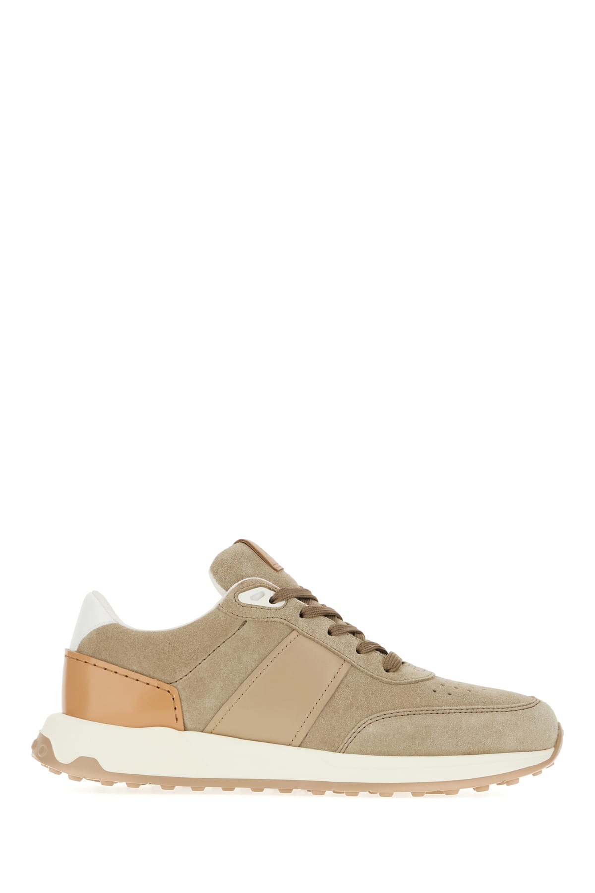 Tod's Multicolor Suede Sneakers In Beige Brown