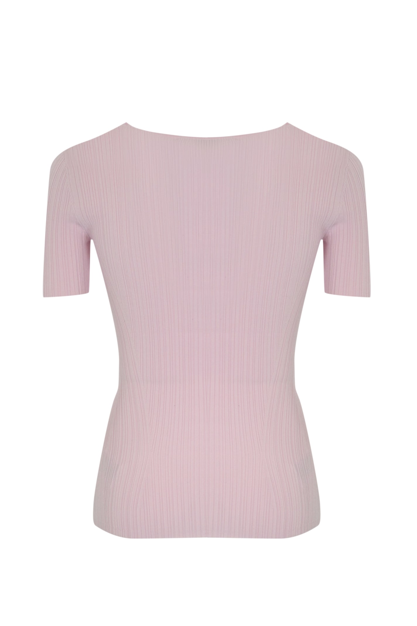 Elisabetta Franchi Quarzo T-shirt With Flower In Rosa