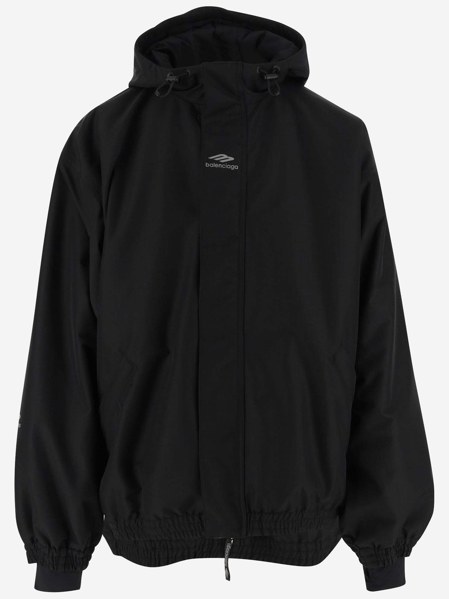 BALENCIAGA NYLON JACKET WITH LOGO