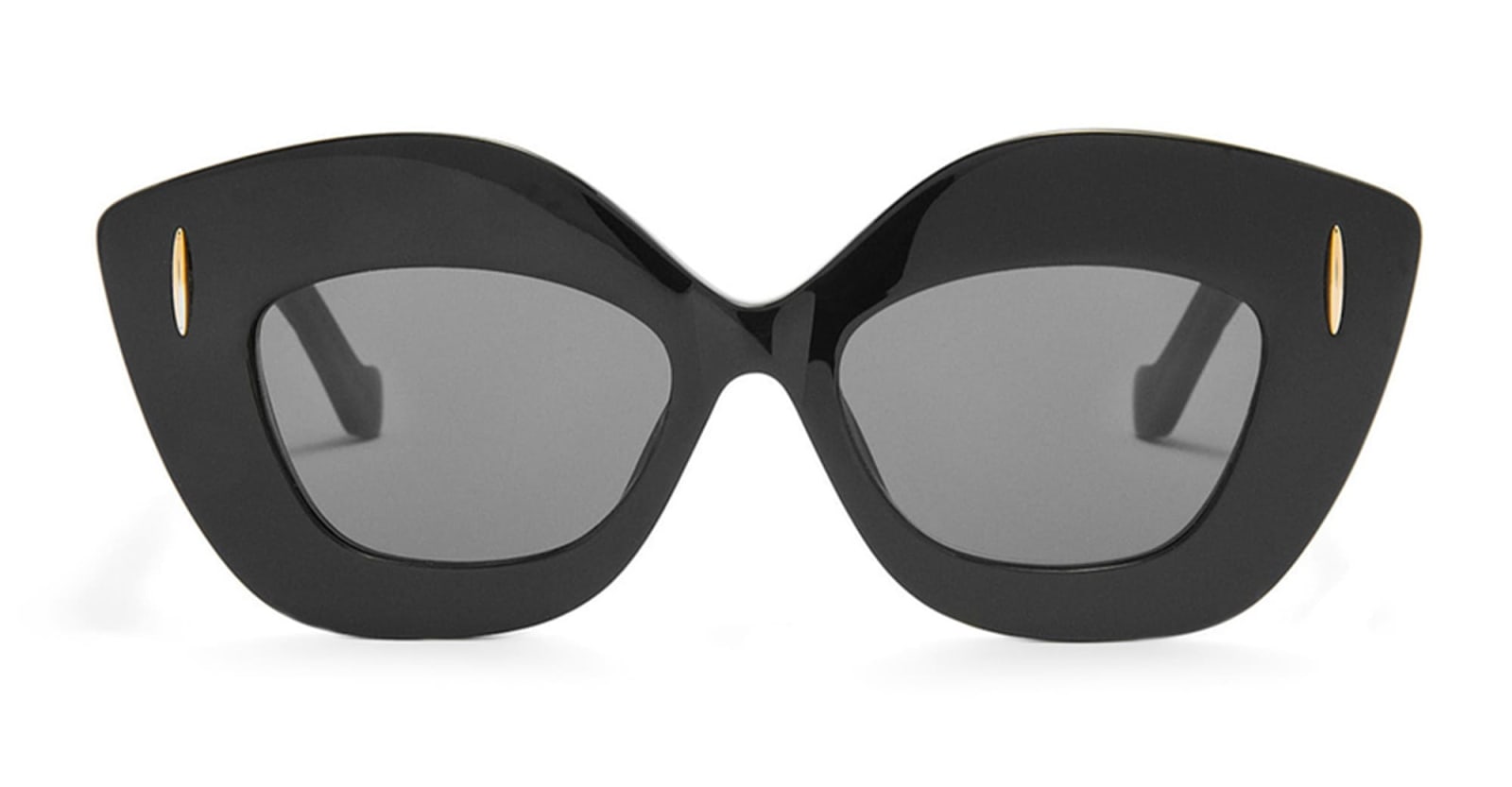 Loewe Anagram 48mm Small Cat Eye Sunglasses In Black