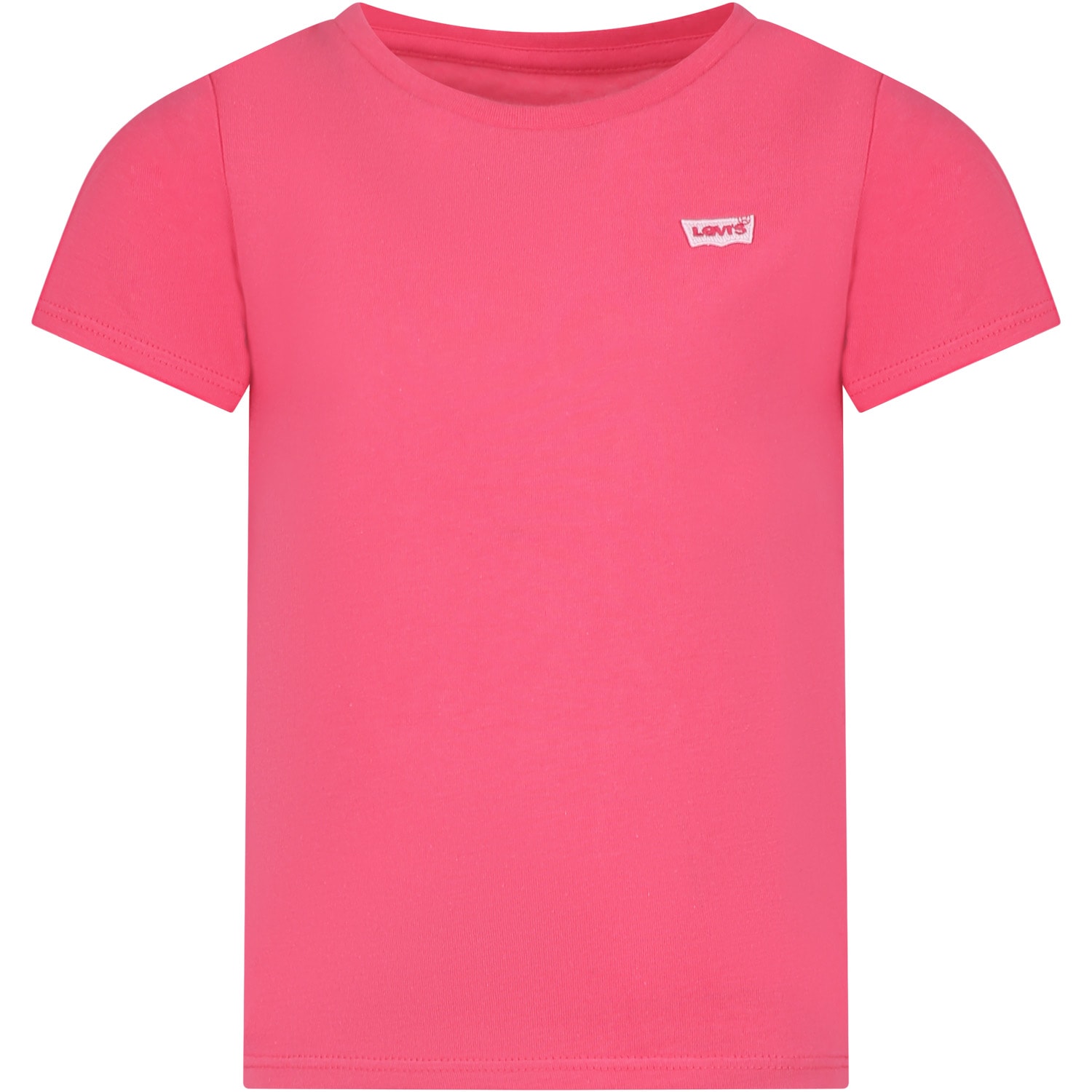Shop Levi's Fuchsia T-shirt For Girl With Logo