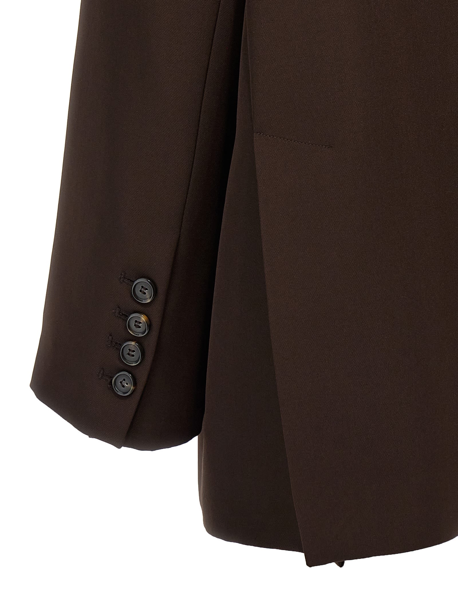 Shop Pinko Giornale Blazer In Brown