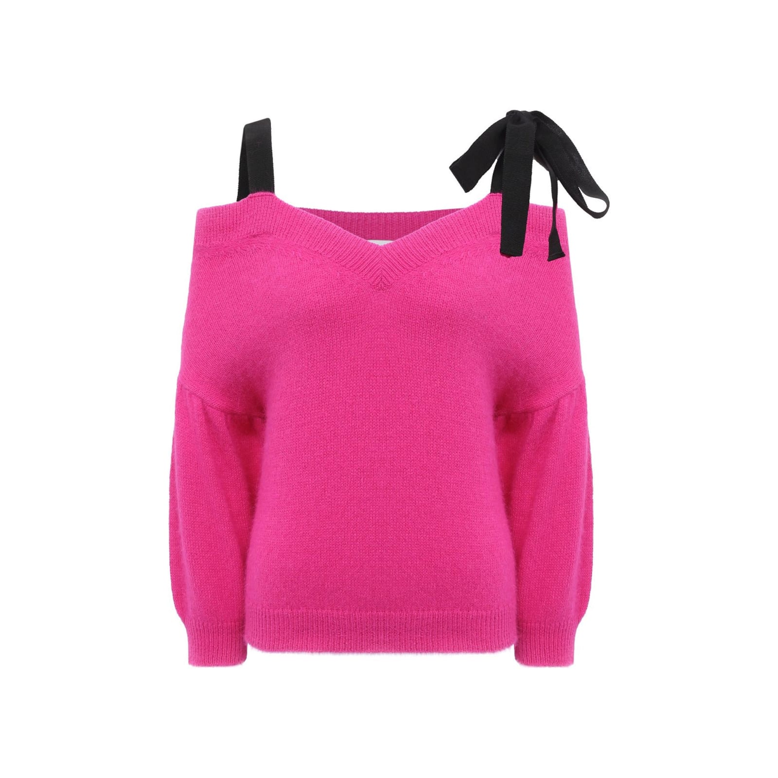 Valentino Off-shoulder Knit Sweater
