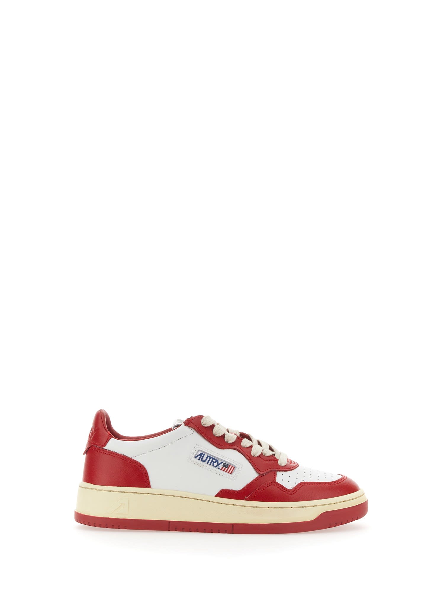 Shop Autry Sneaker Medalist In Wht/red