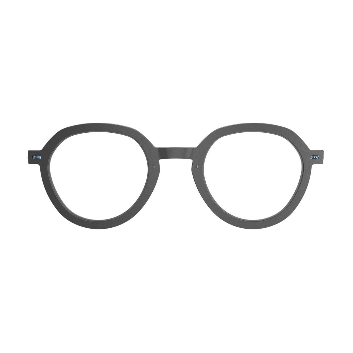 N. o.w. 6640 D16 P20 804 Nero Matte Azzurro Glasses