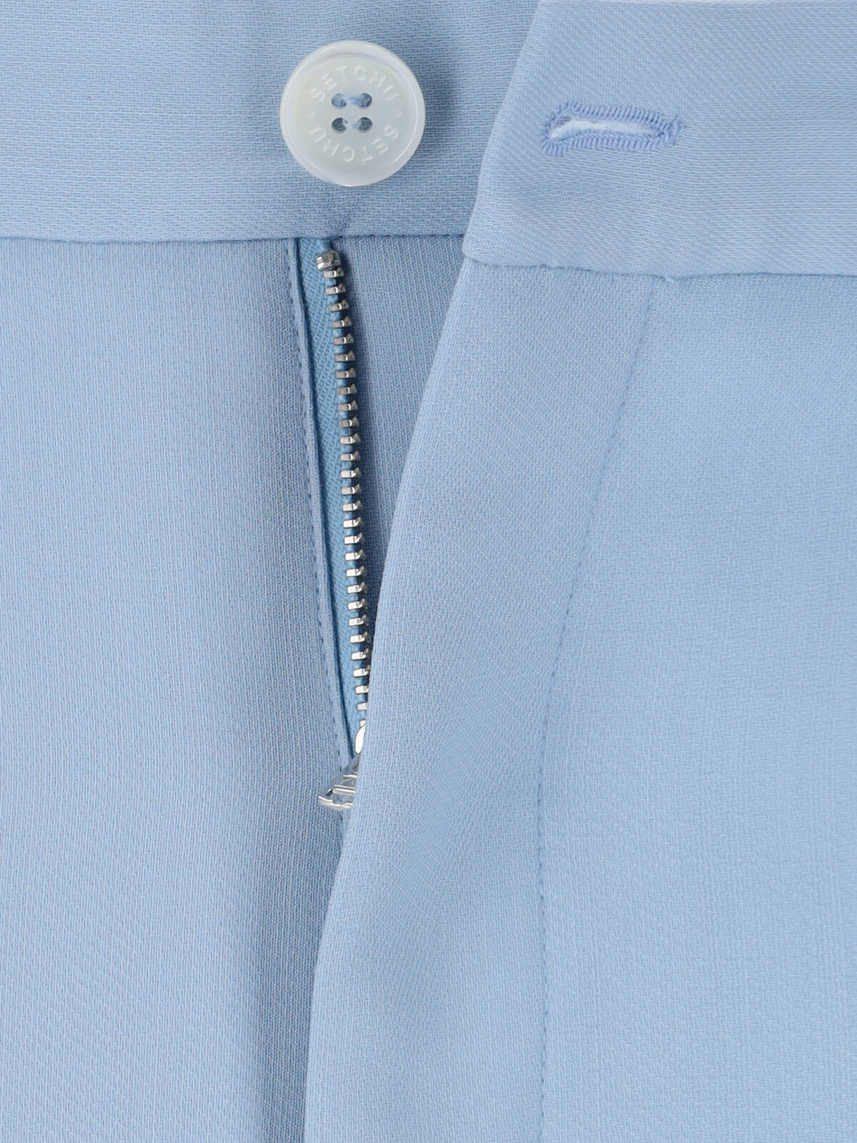 Setchu Button-fastening Pocket Trousers In Blue
