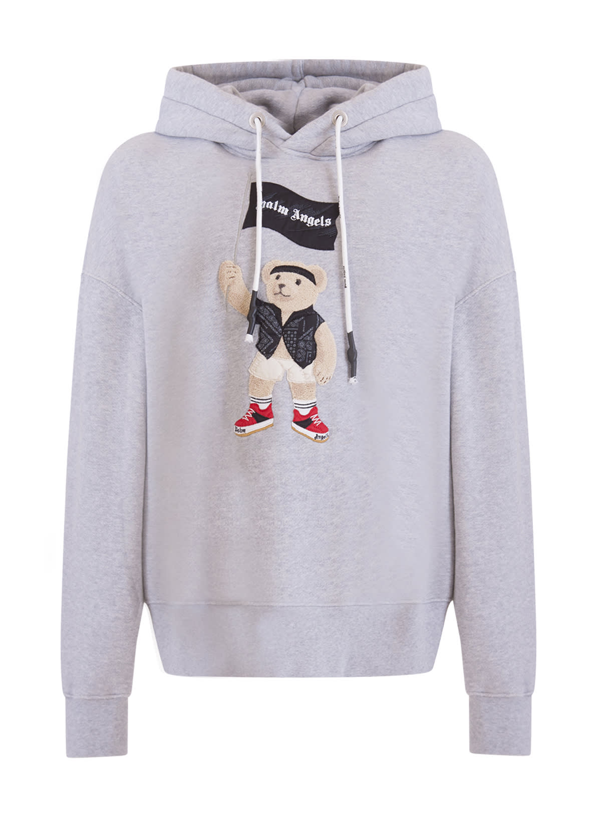 Palm Angels Pirate Bear Oversize Cotton Hoodie