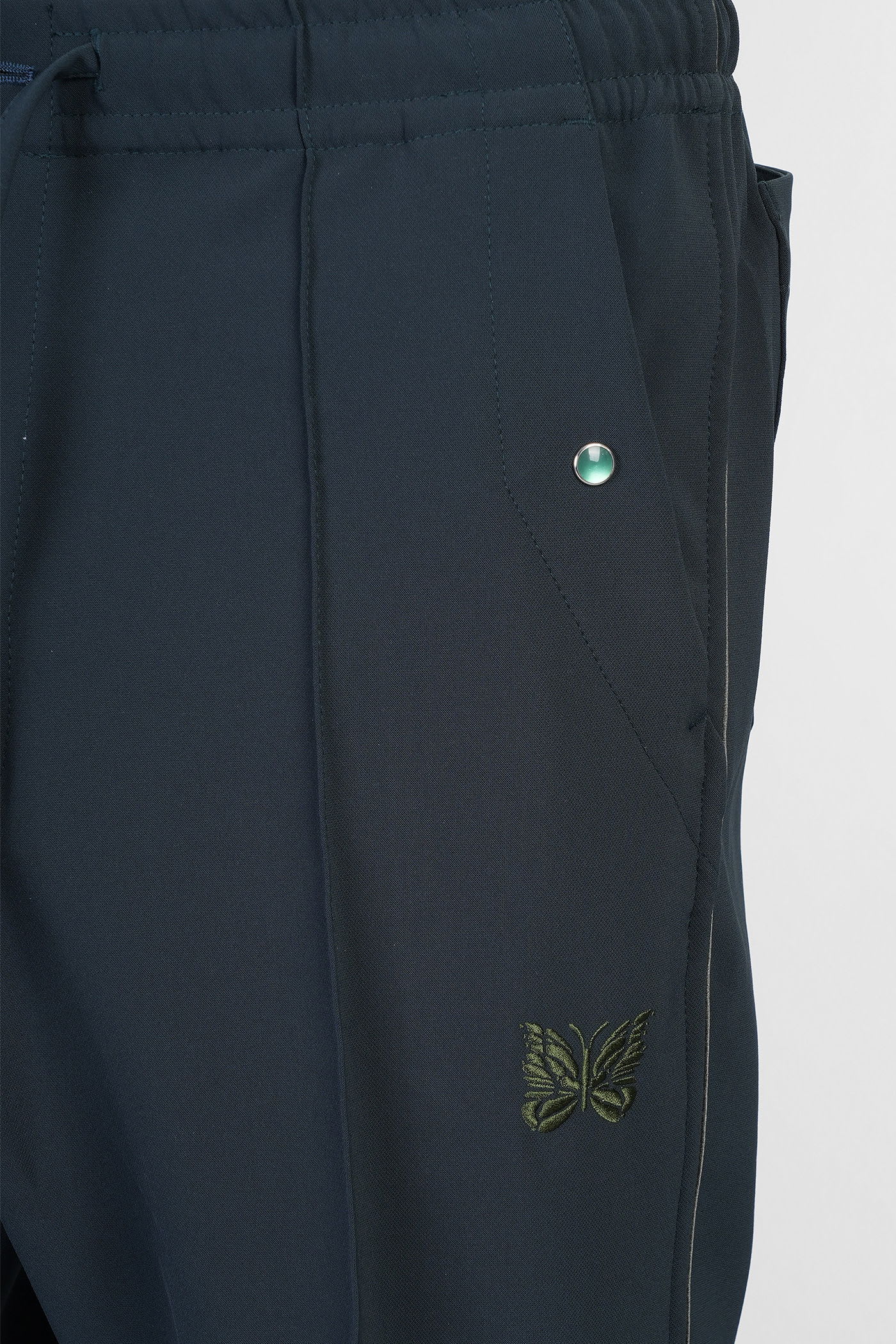 Needles Pants In Green Polyester In Black