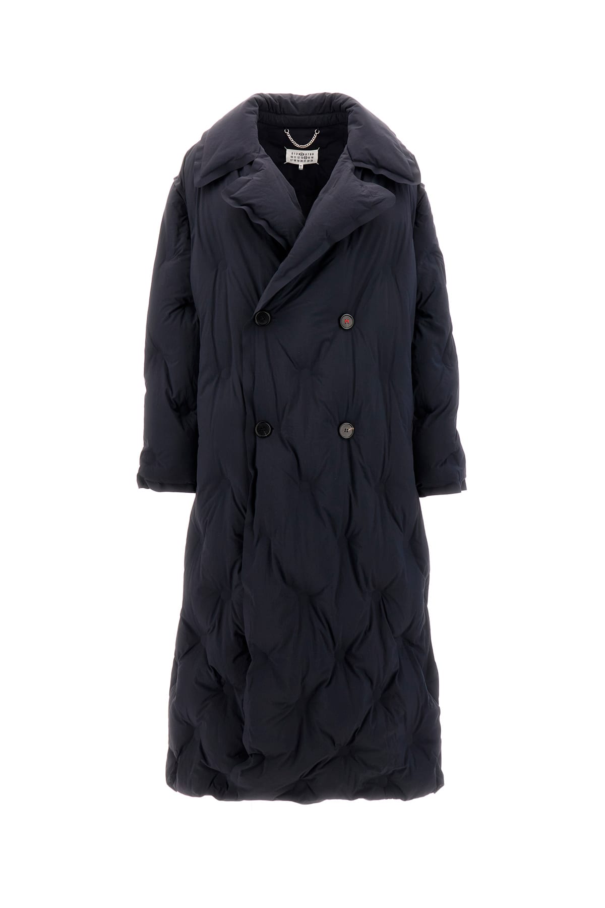 Navy Blue Nylon Oversize Padded Jacket