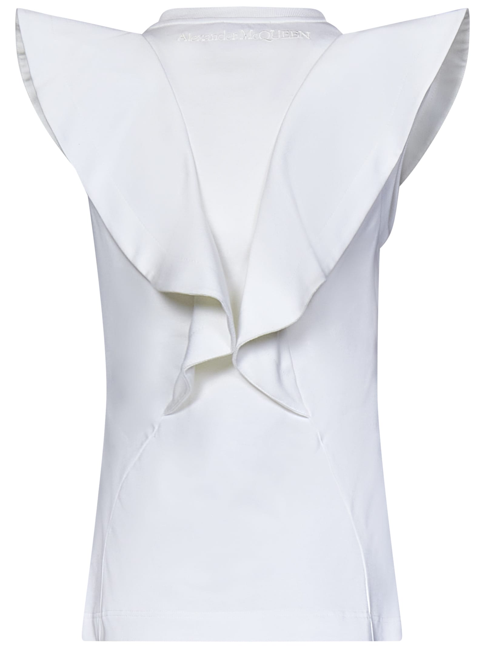 Shop Alexander Mcqueen Top In White