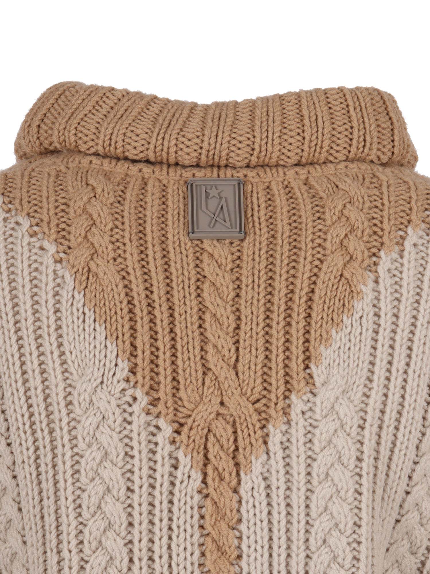 Lorena Antoniazzi Knit Turtleneck In Brown