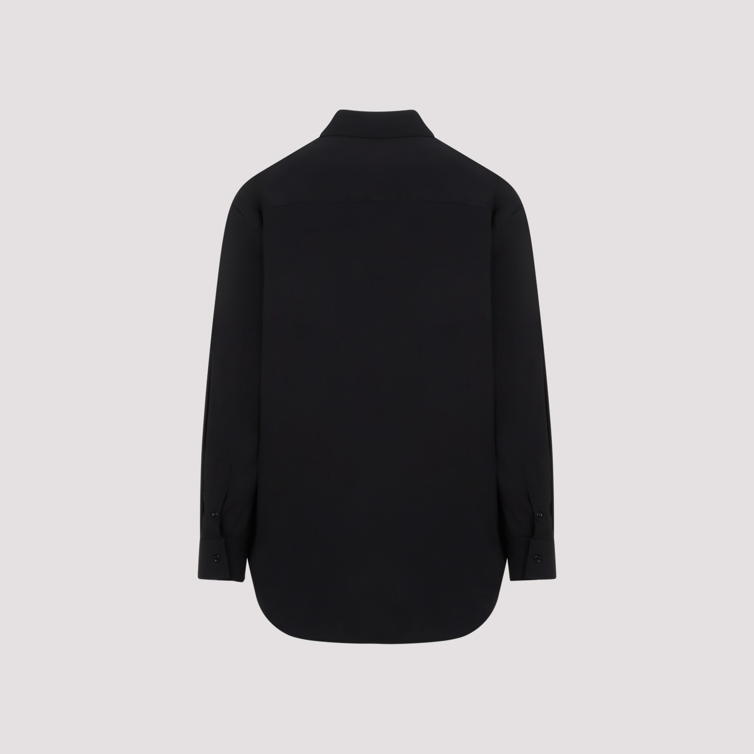 Shop Off-white Emb Cotton Shirt In Black Black