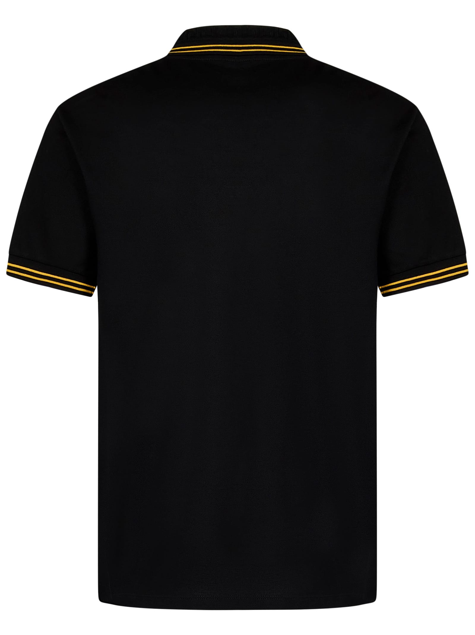 Shop Versace Medusa Polo Shirt In Black