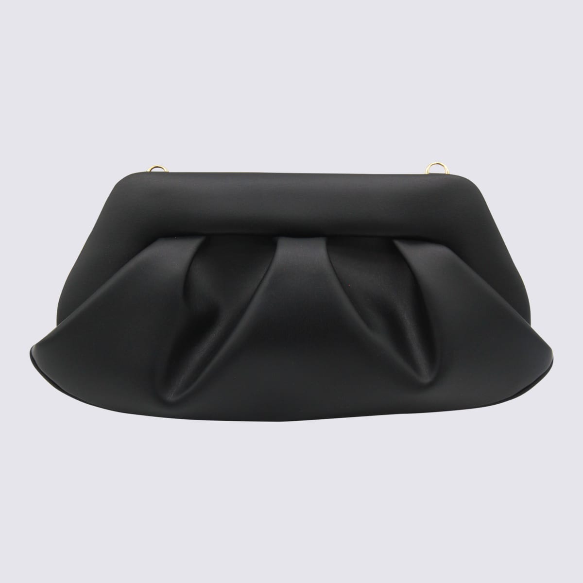 Themoirè Black Emera Clutch In Black