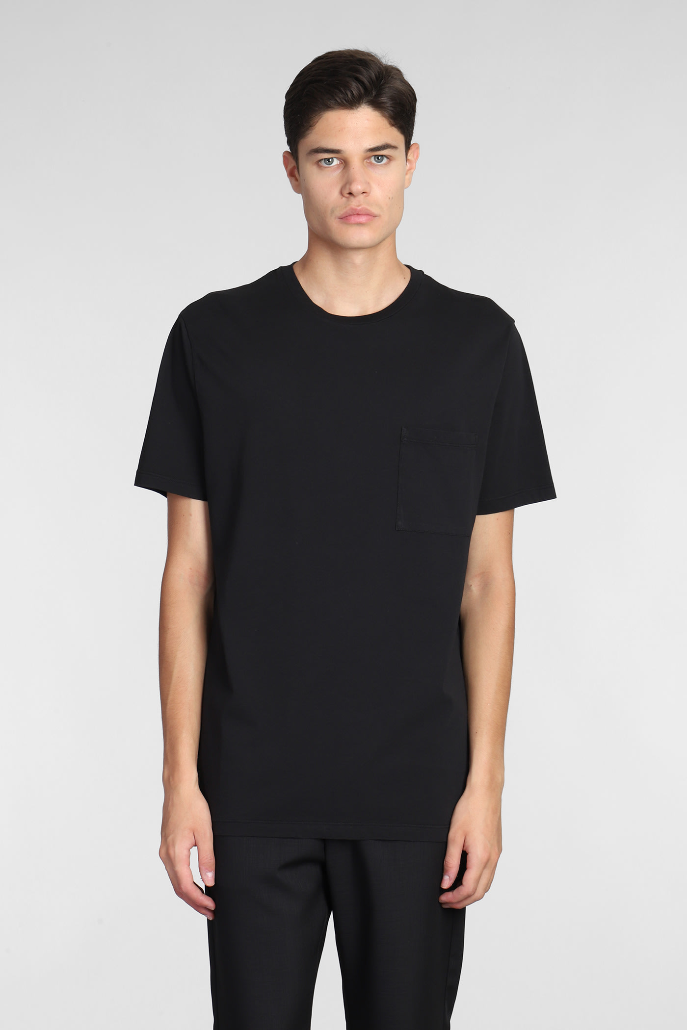 New Jersey T-shirt In Black Cotton