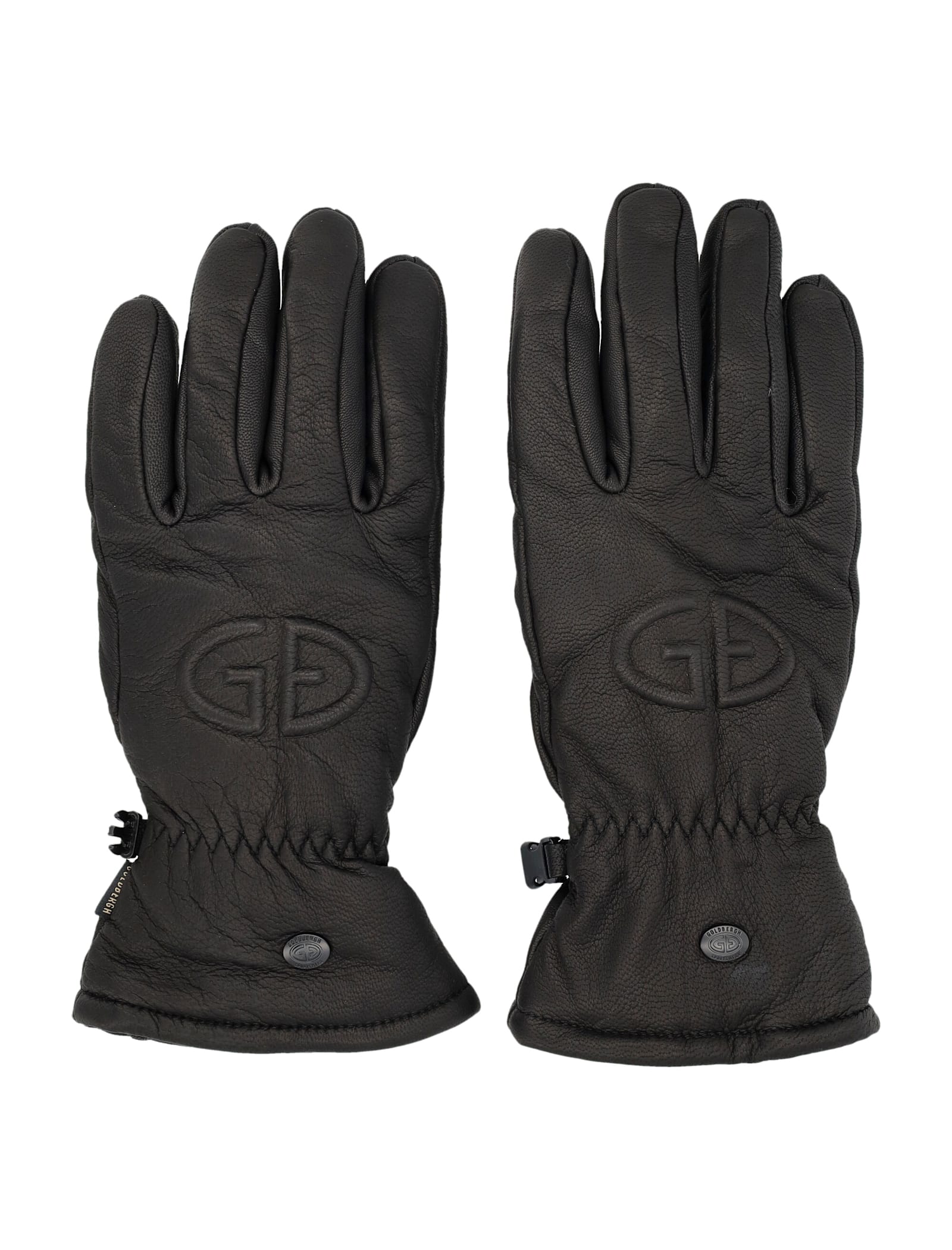 Goldbergh Freeze Leather Gloves In Black