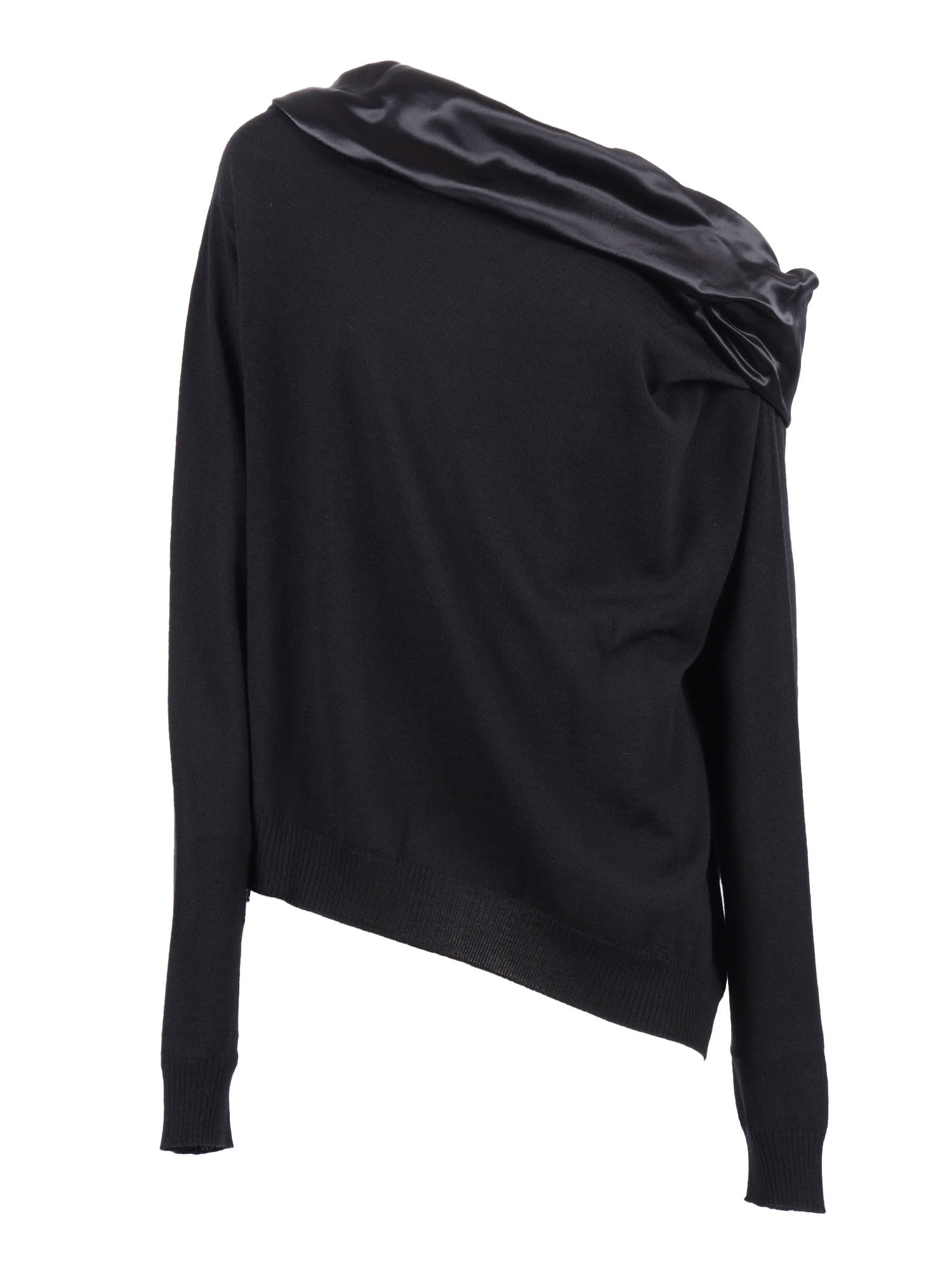 Alberta Ferretti Alberta Ferreti Wool And Cashmere Sweater In Black