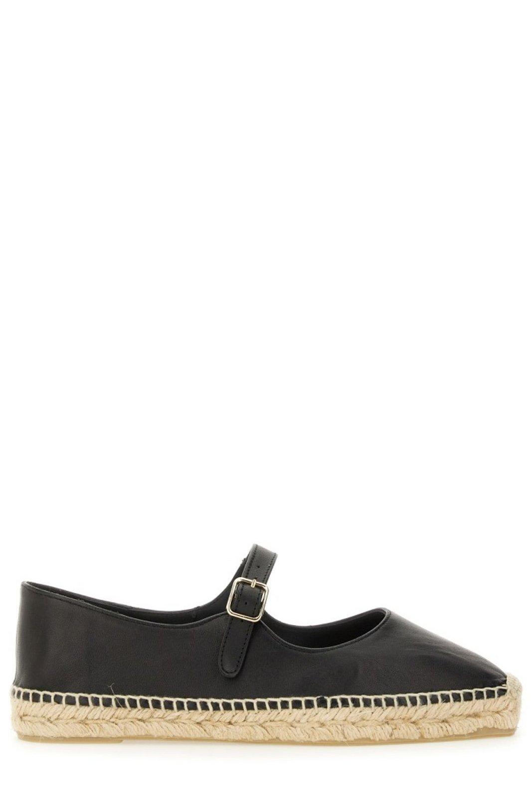 Castaã±er Castaner Classic Black Espadrille With Braided Jute Sole
