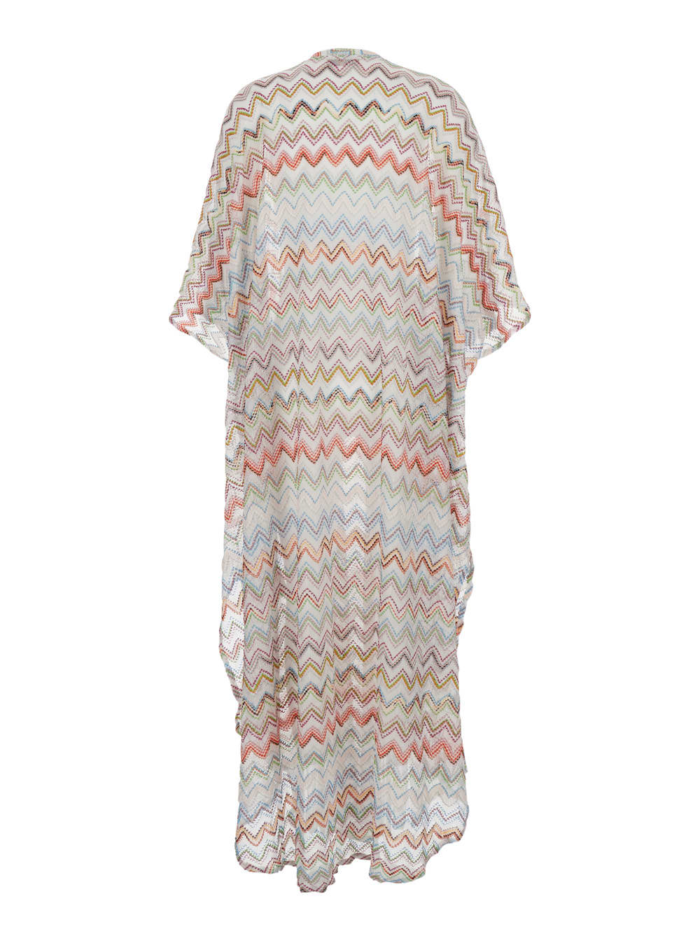 Missoni Long Kaftan With 3d Zig Zag Lamé And Batwing Sleeves