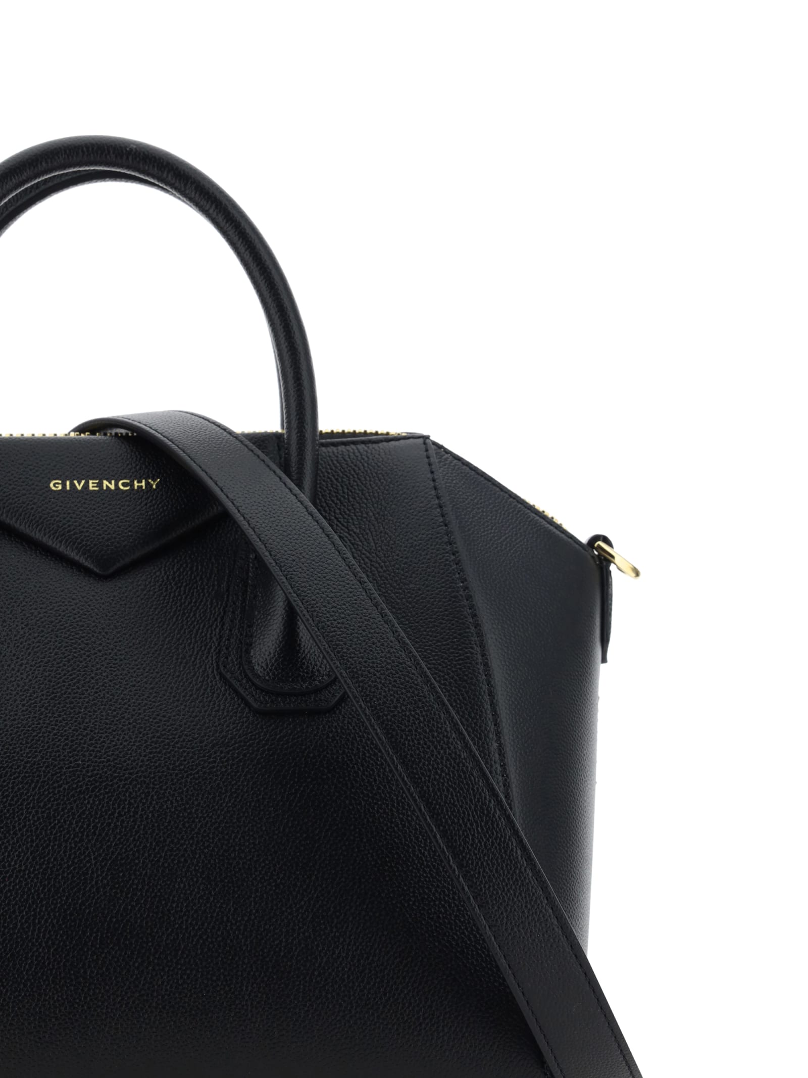 Shop Givenchy Antigona Handbag In Nero
