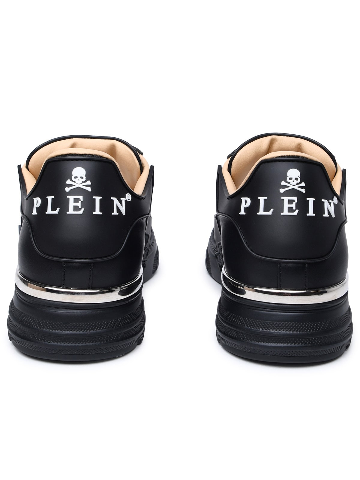 Shop Philipp Plein Exagon Sneakers In Black Nappa Leather
