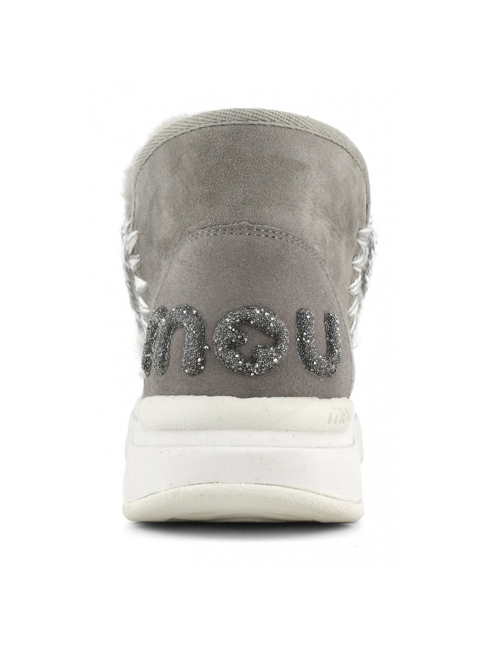 MOU ESKIMO JOGGER IN GREY SHEEPSKIN 