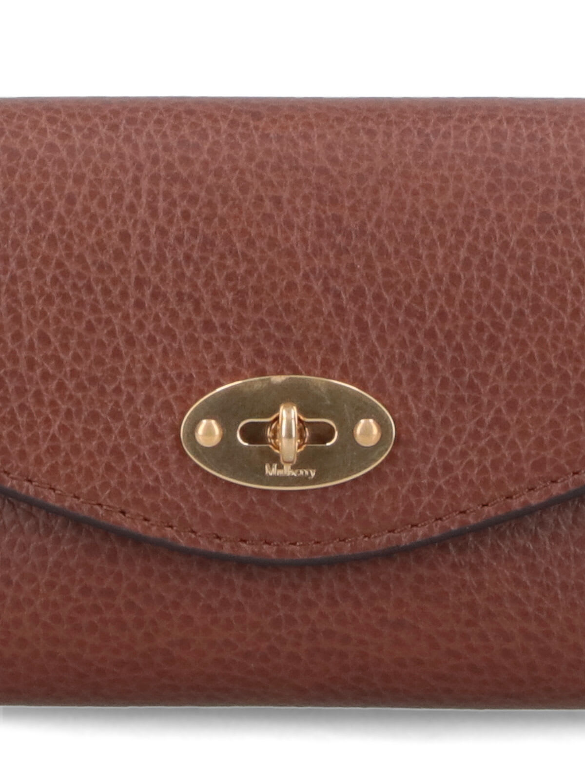 Mulberry Textured Wallet Gold-tone Hardware In Brown