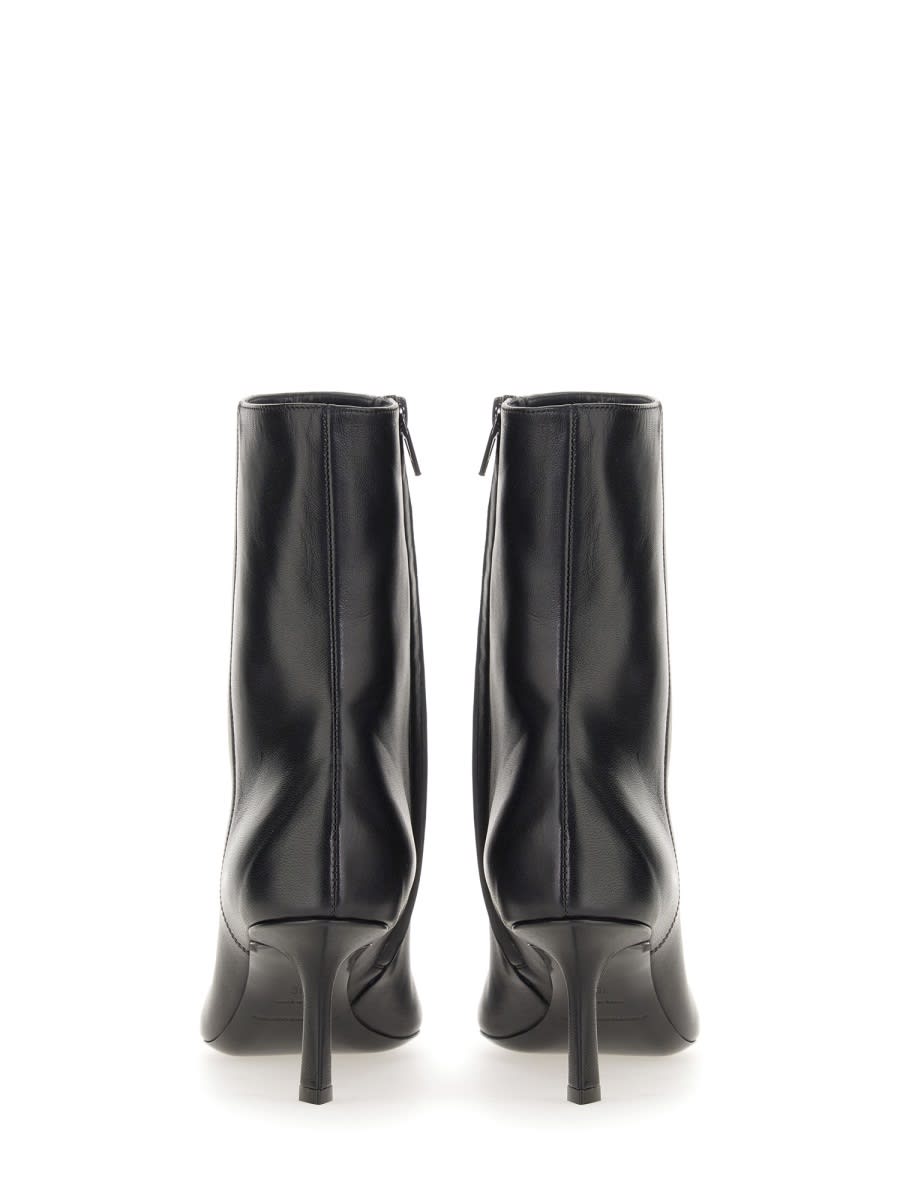 Shop Alexander Wang Boot With Logo In Black