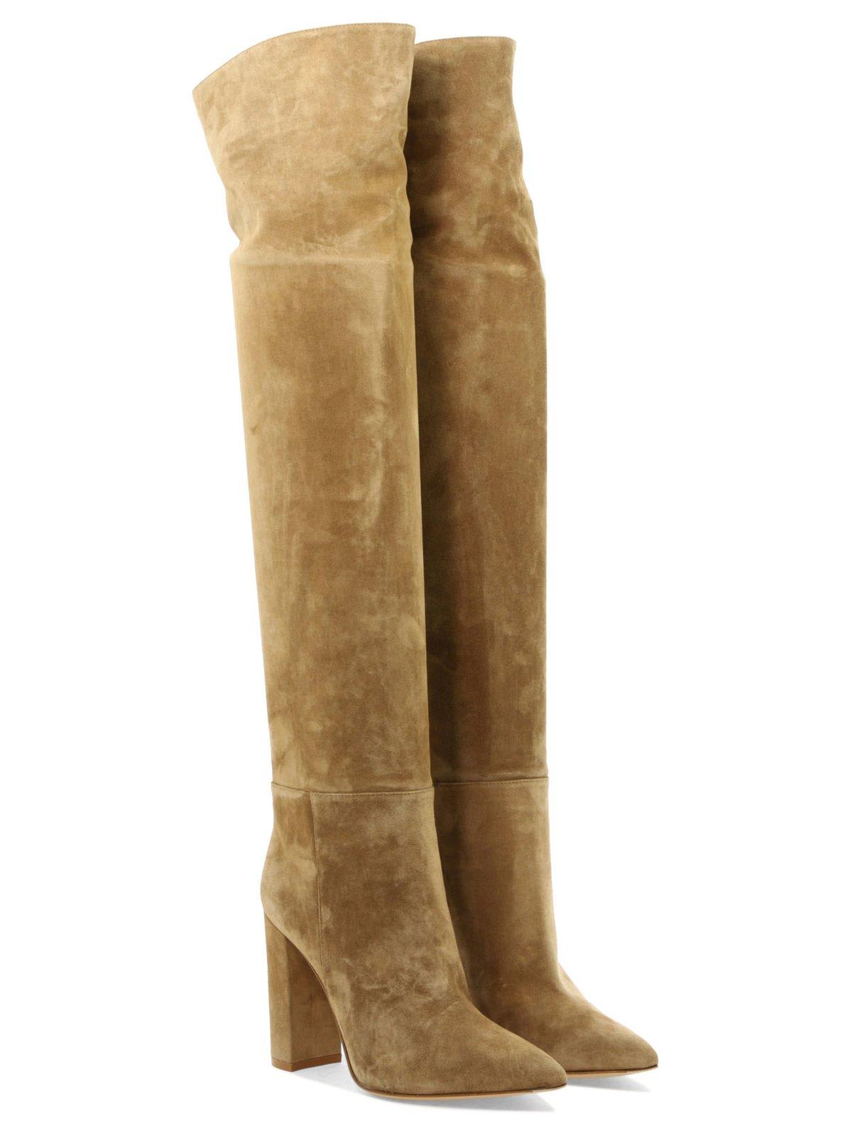 GIANVITO ROSSI POINTED-TOE HEELED BOOTS