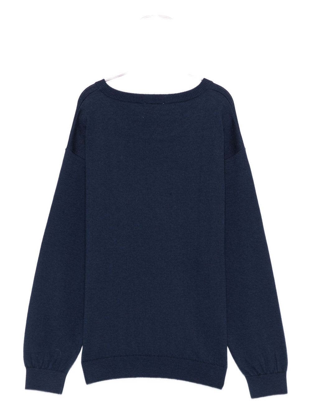 Moschino Kids Logo Sweater In Blue
