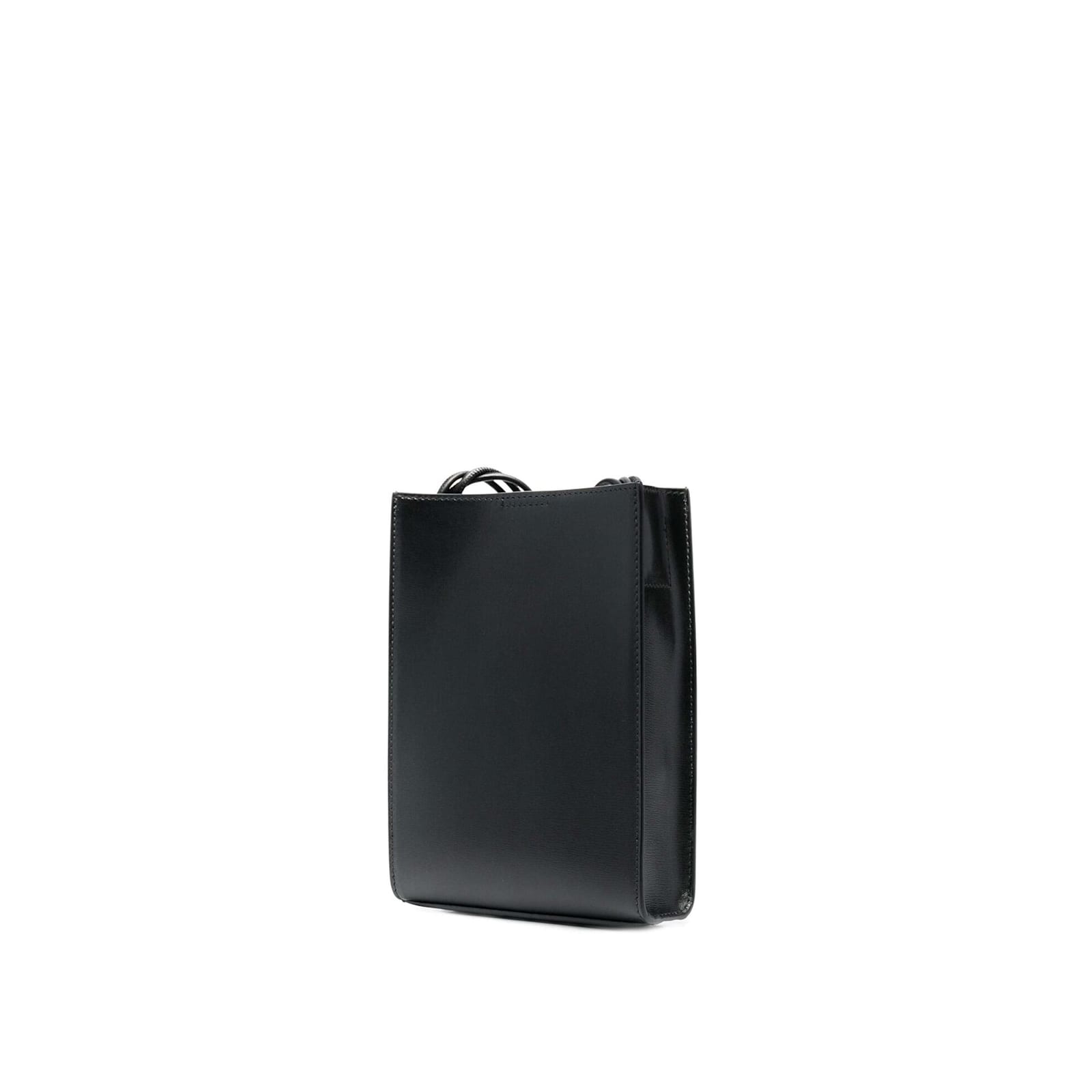 Shop Jil Sander Leather Shoulder Bag In Black