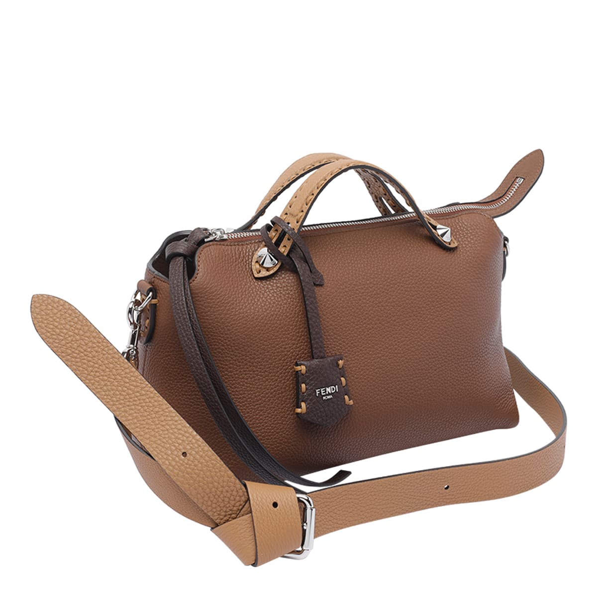 Fendi Medium By The Way Selleria Handbag In Brown