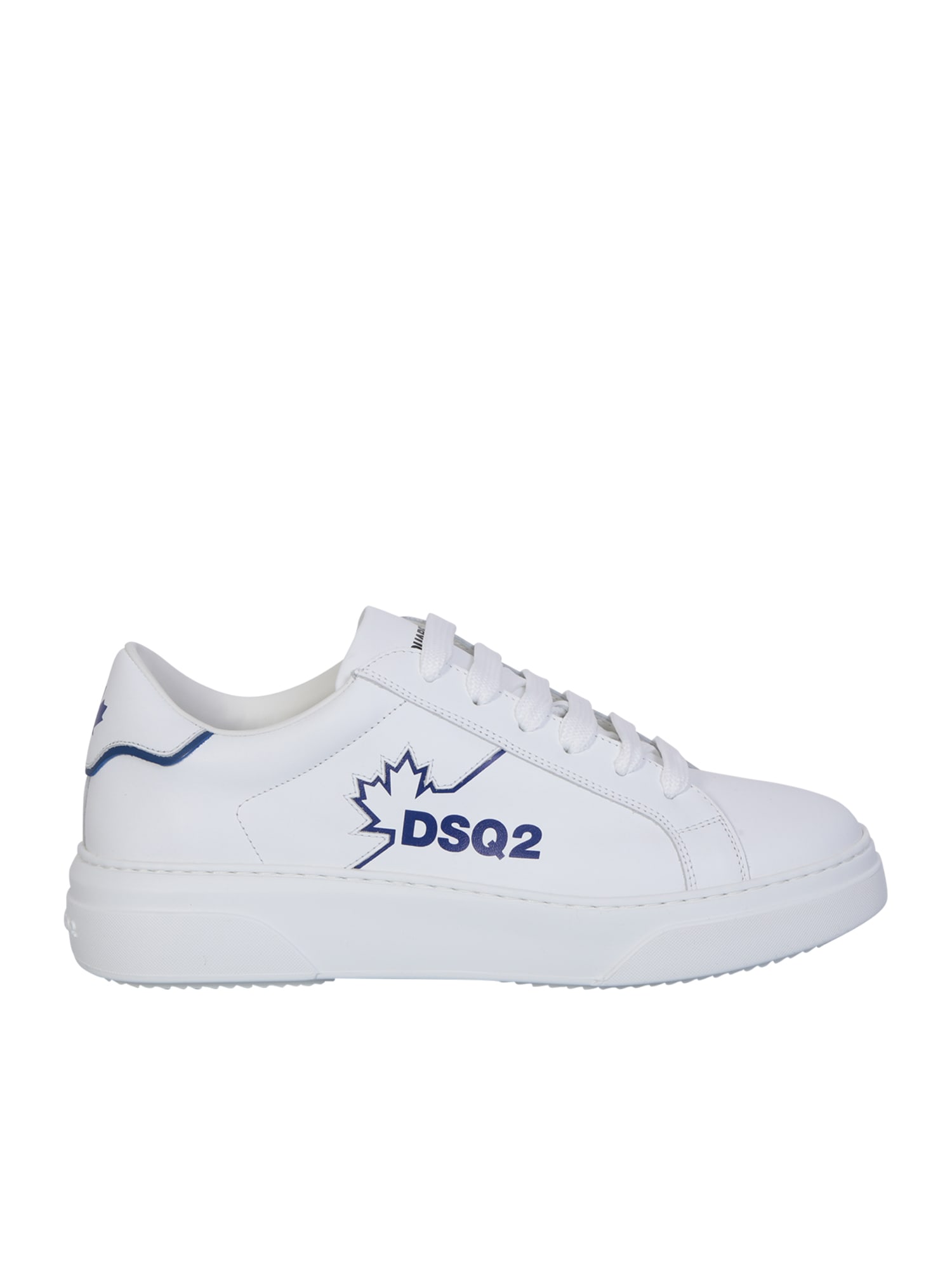 Shop Dsquared2 Bumper White/blue Sneakers