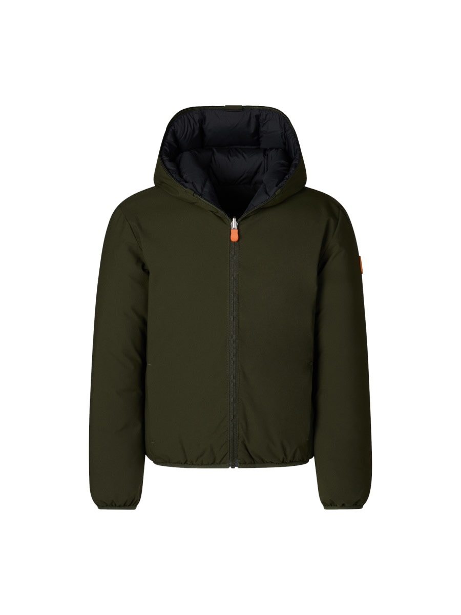 Save The Duck Kids' Hooded Jacket In Green