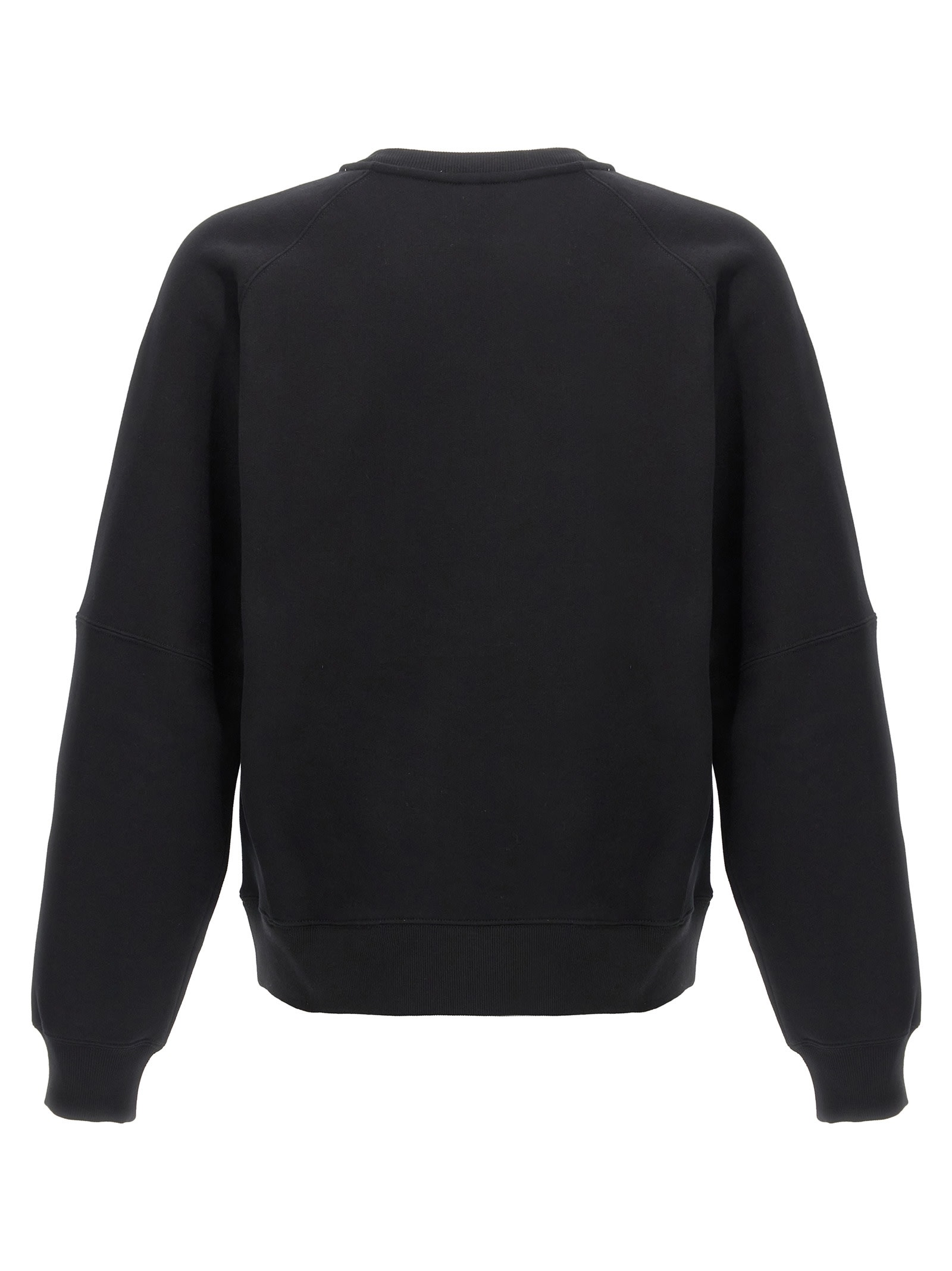 Saint Laurent Cotton Sweatshirt In Black