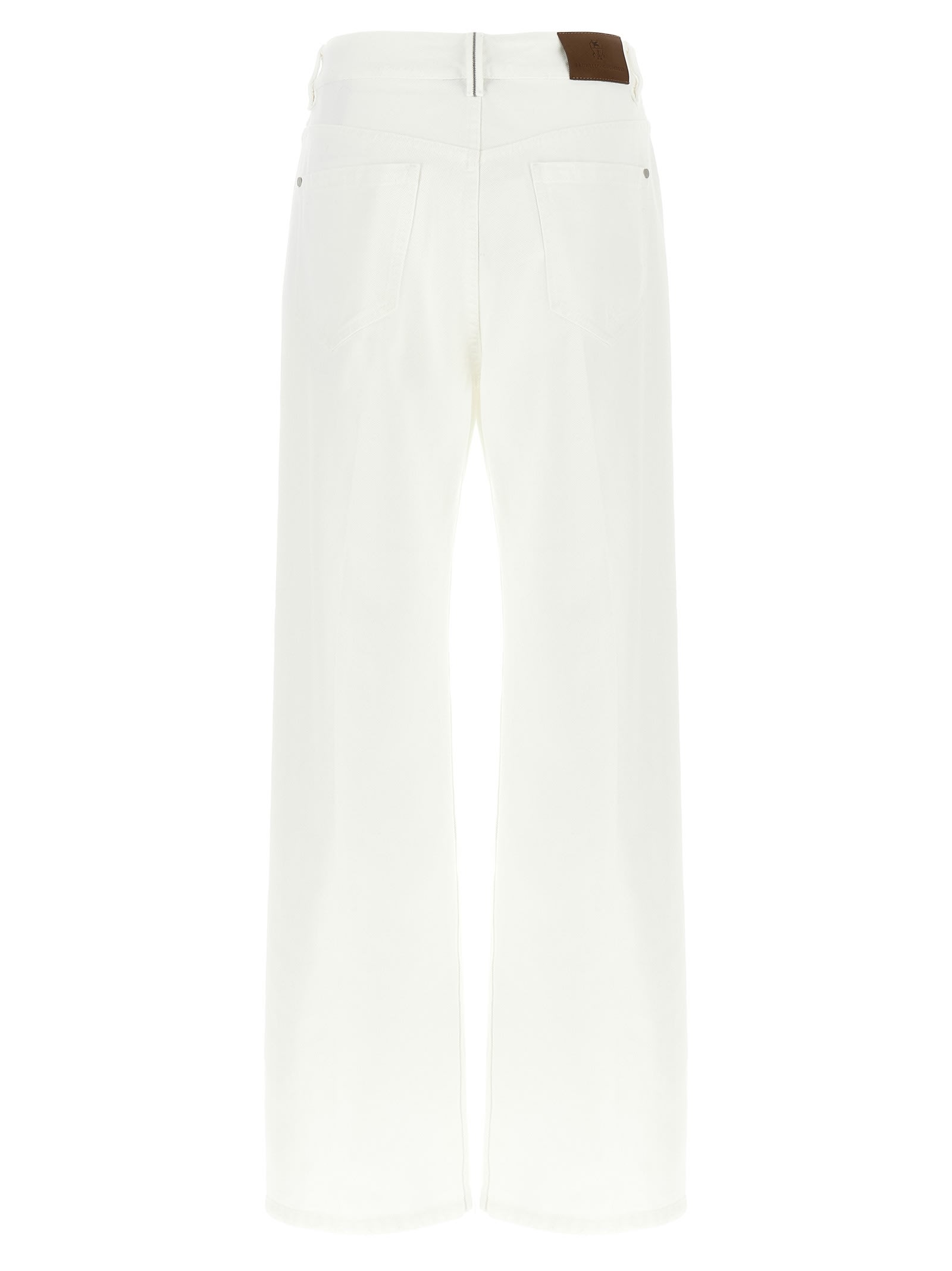 Brunello Cucinelli Wide-leg Trousers In Naturale