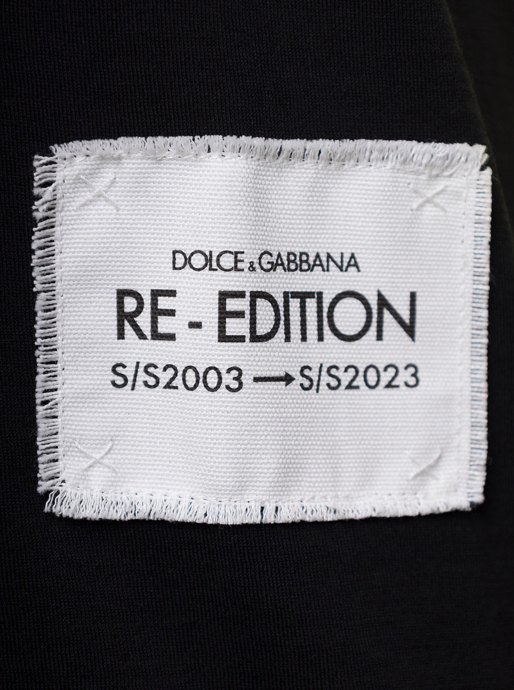 Shop Dolce & Gabbana Black Vest With Logo Patch And Print In Cotton Man