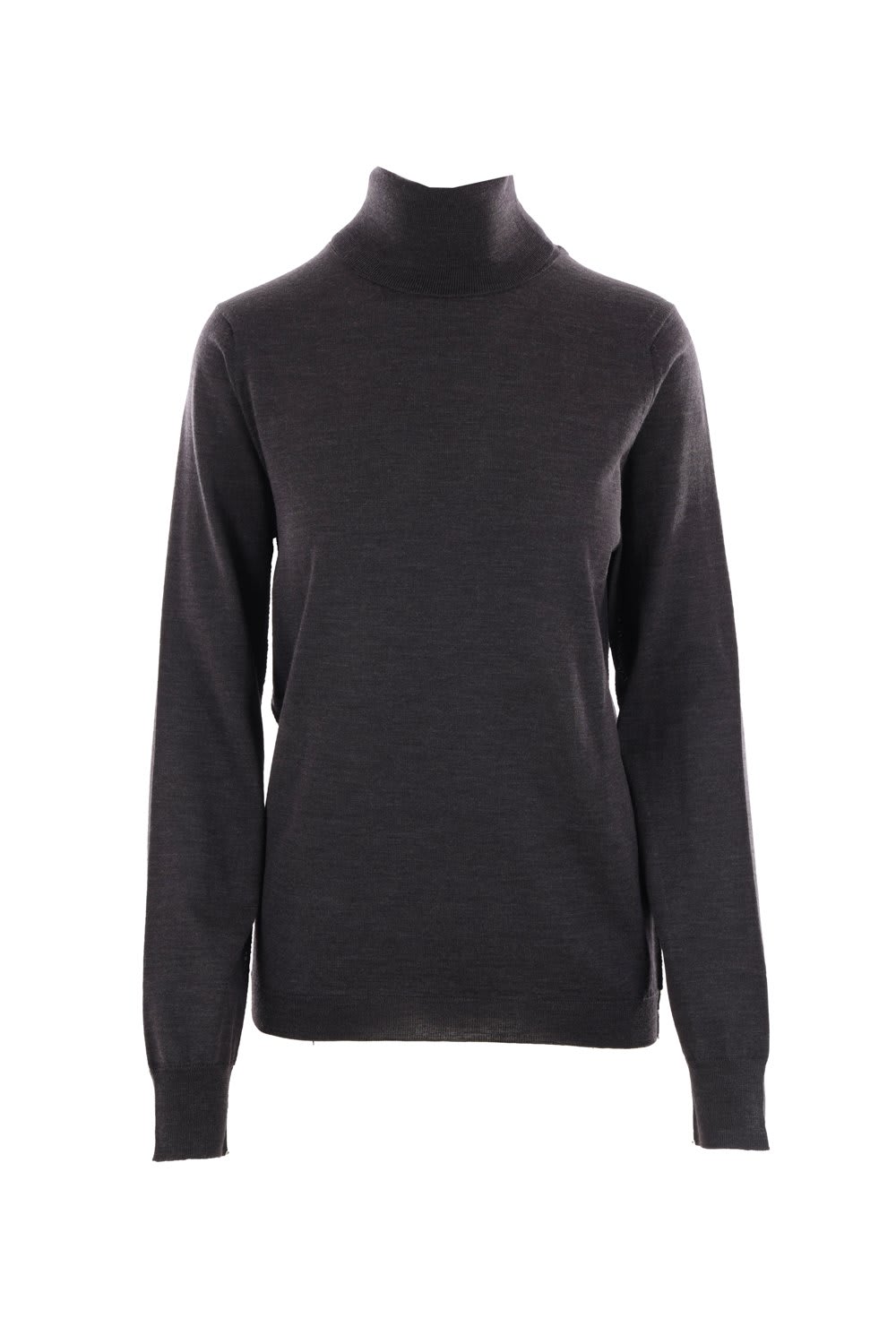 Roll-neck Four-stitch Knitted Jumper