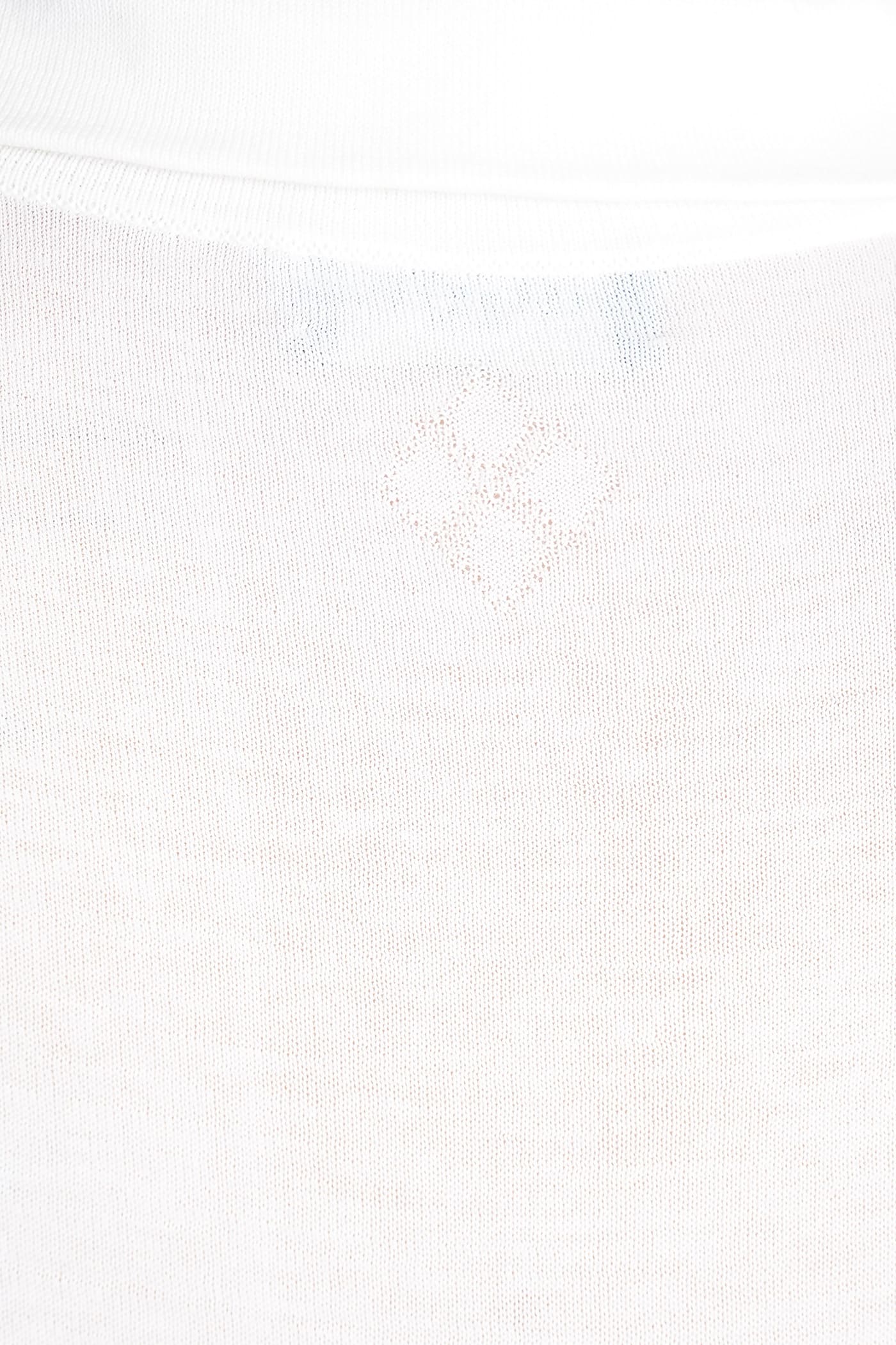 Ballantyne Knit Short-sleeved Polo With Structured Collar In White