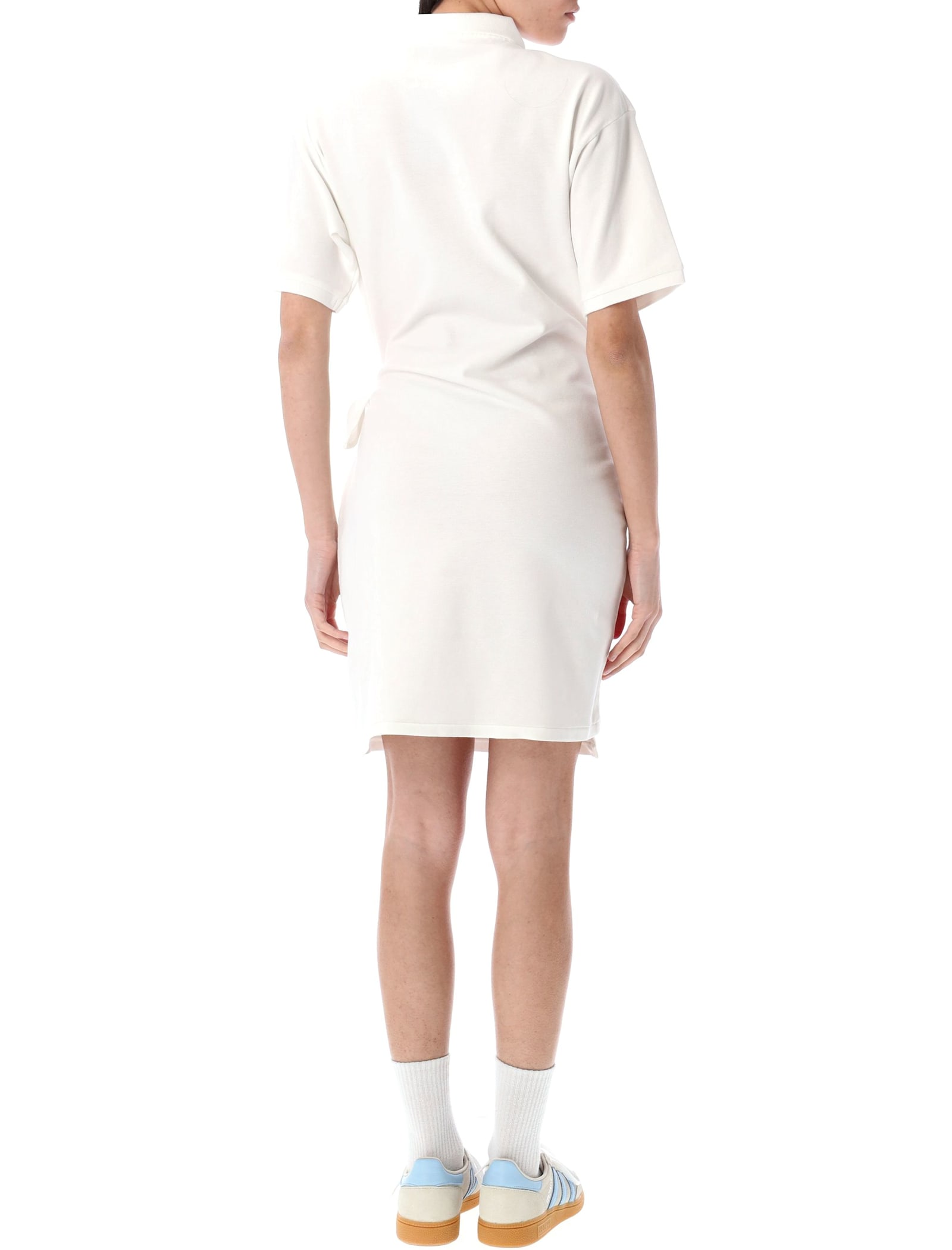 Polo Ralph Lauren Faux-wrap Skirt Polo Mini Dress In White