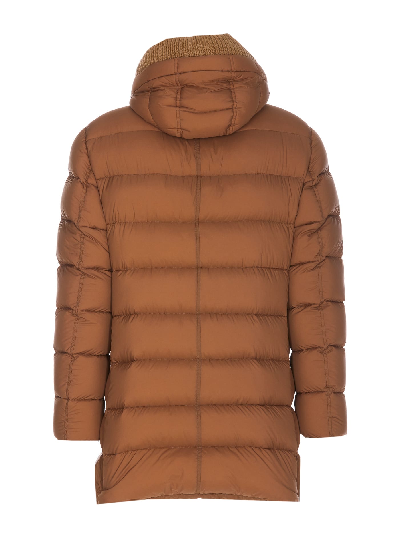 Shop Herno Il Parka Down Jacket In Brown