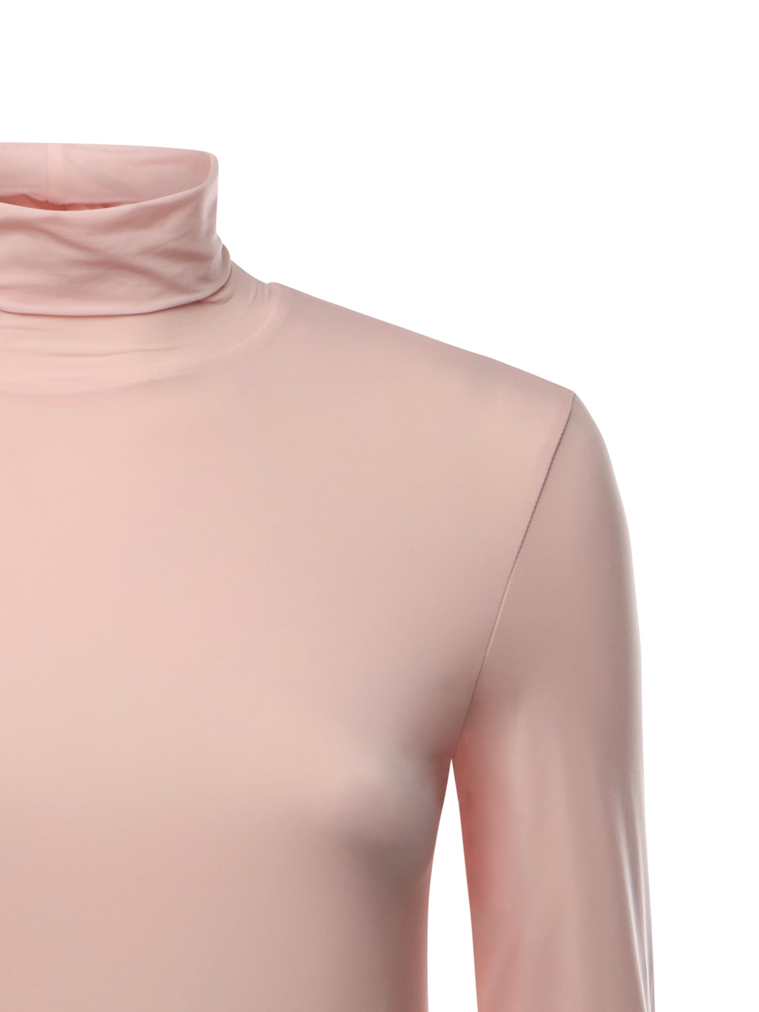 Sportmax Jersey Turtleneck Sock In Pink
