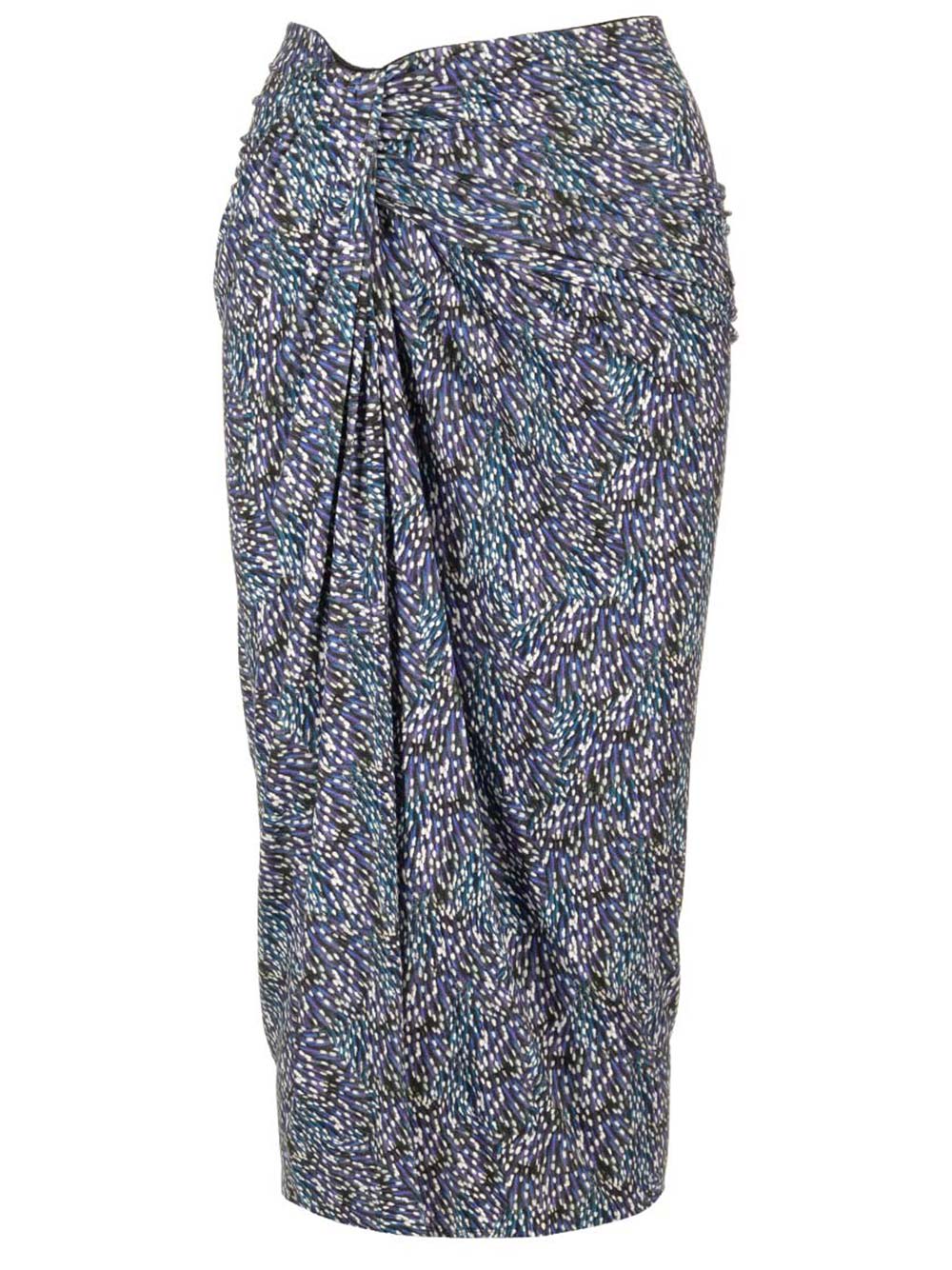 Shop Isabel Marant Jeldia Midi Skirt In Blue