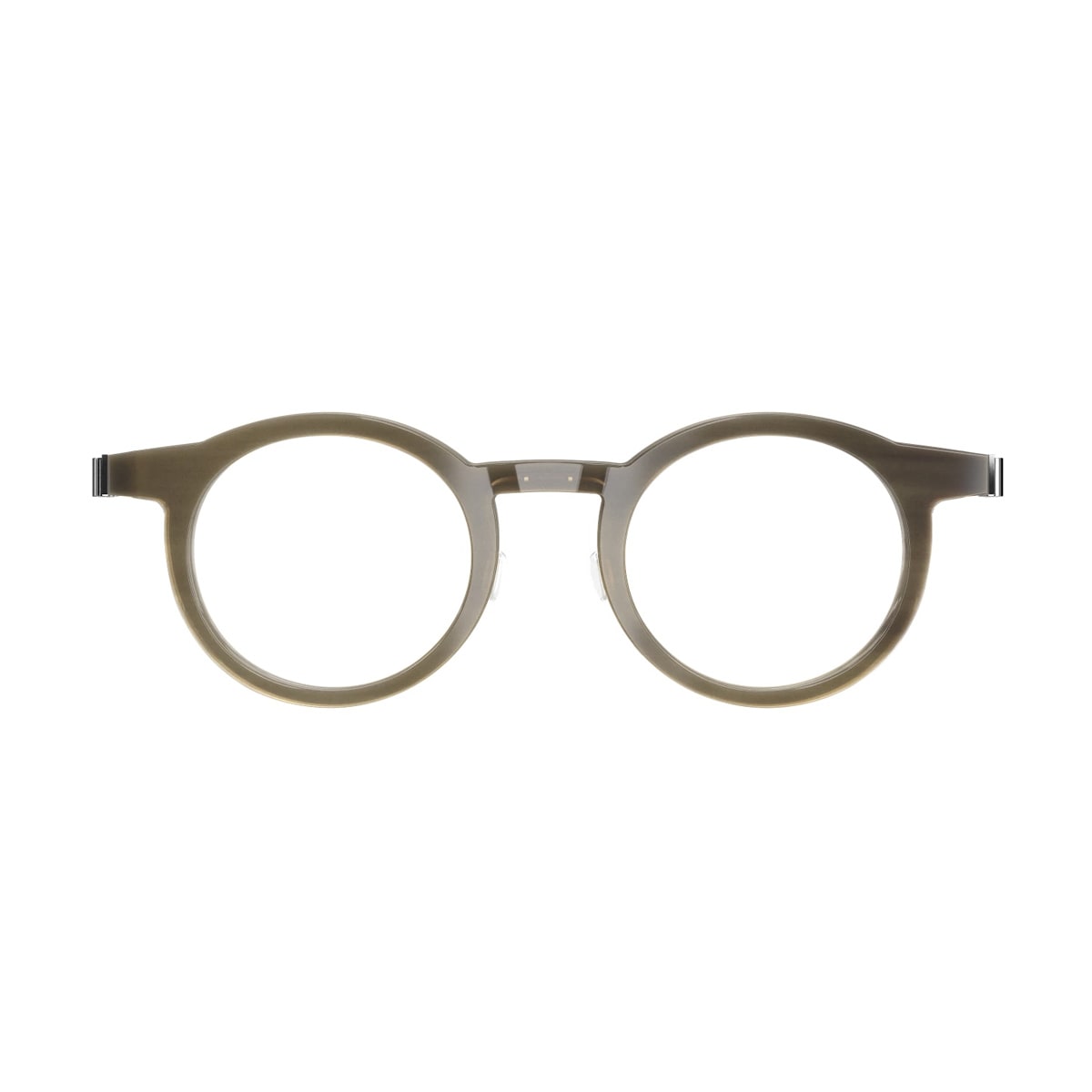 Buffalo Horn 1846 H16 10 Marrone Chiaro Silver Glasses