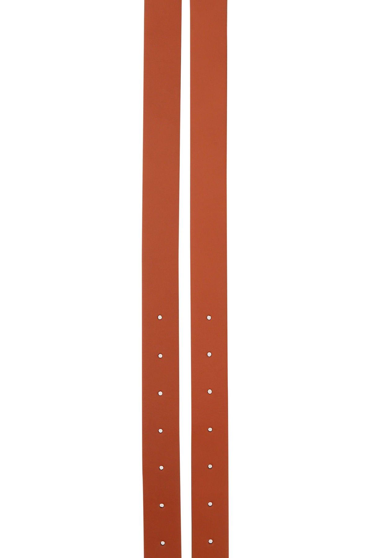 Bottega Veneta Caramel Leather Belt In Brown